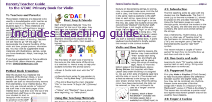 G'DAE Primary Book Teaching Guide