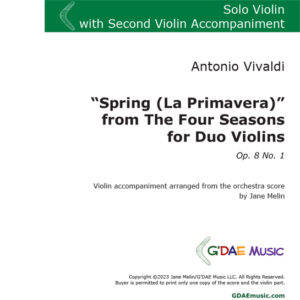 Vivaldi "Spring" Violin Concerto with Second Violin Accompaniment
