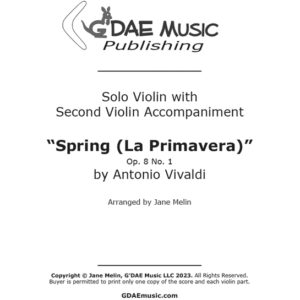 Vivaldi "Spring" Violin Concerto with Second Violin Accompaniment