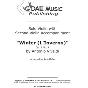 Vivaldi "Winter" Violin Concerto with Second Violin Accompaniment