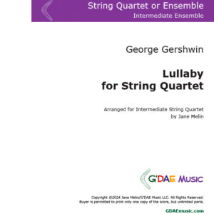 Gershwin "Lullaby" for String Quartet - abridged