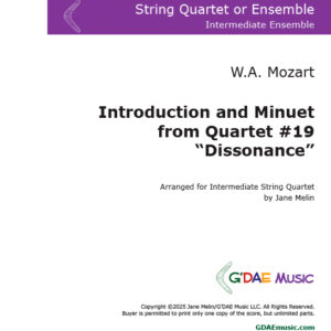 Mozart - Introduction and Minuet from String Quartet #19, "Dissonance"