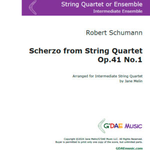 Schumann - Scherzo from String Quartet #1, abridged