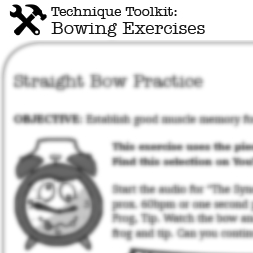 Bowing Exercises - Printable