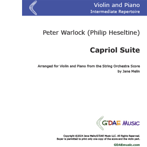 Warlock "Capriol Suite" for Violin and Piano