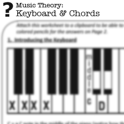 Keyboard Lesson for Violin Students - Printable